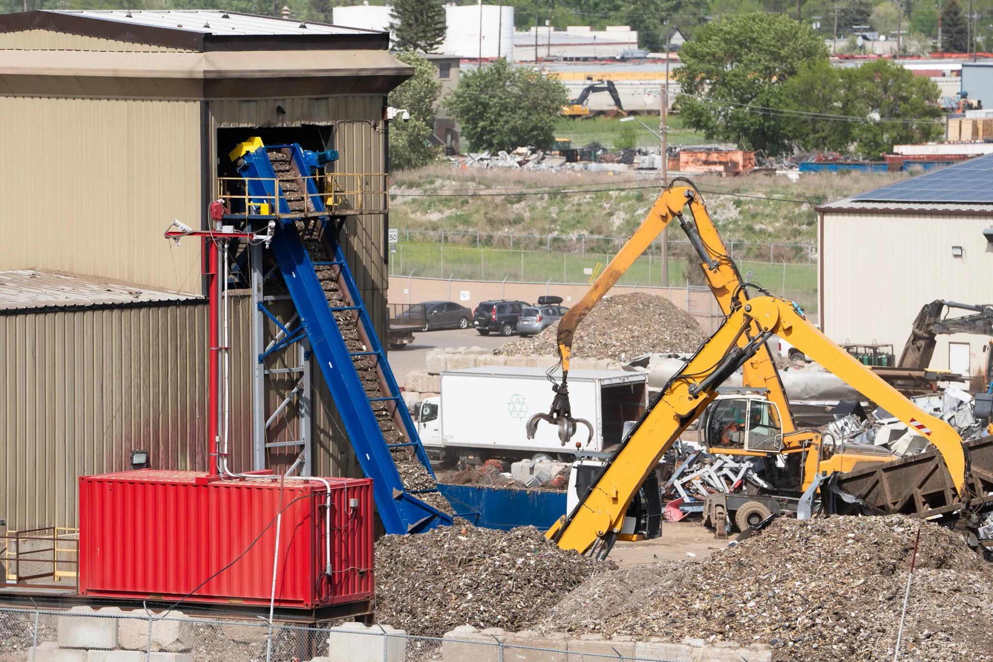 Scrap metal recycling facility